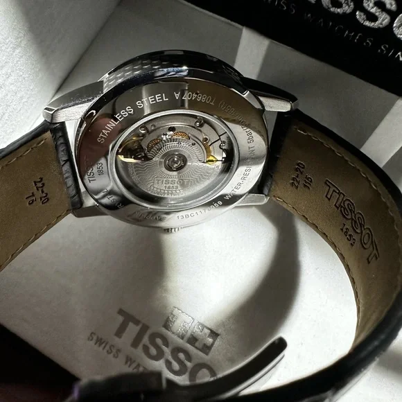 Tissot Black and Silver Men's Watch - Picture 3 of 7